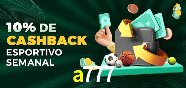 10% de bônus de cashback na a777
