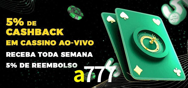 Promoções do cassino ao Vivo a777